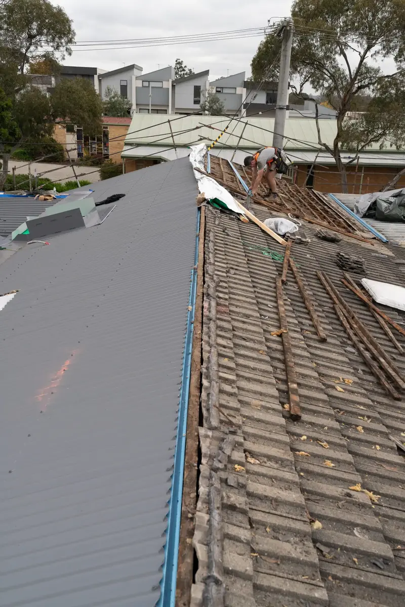 Tile to tin conversion in progress